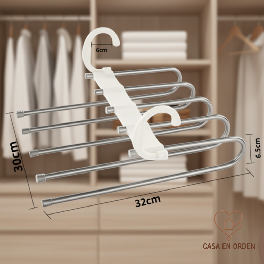 Percha extensible pantalonera Metalica