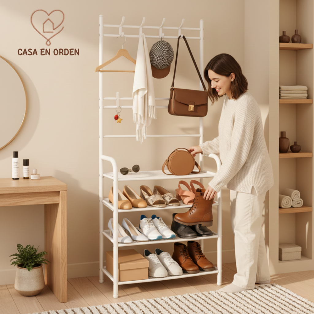 Organizador de Zapatos Perchero Metálico