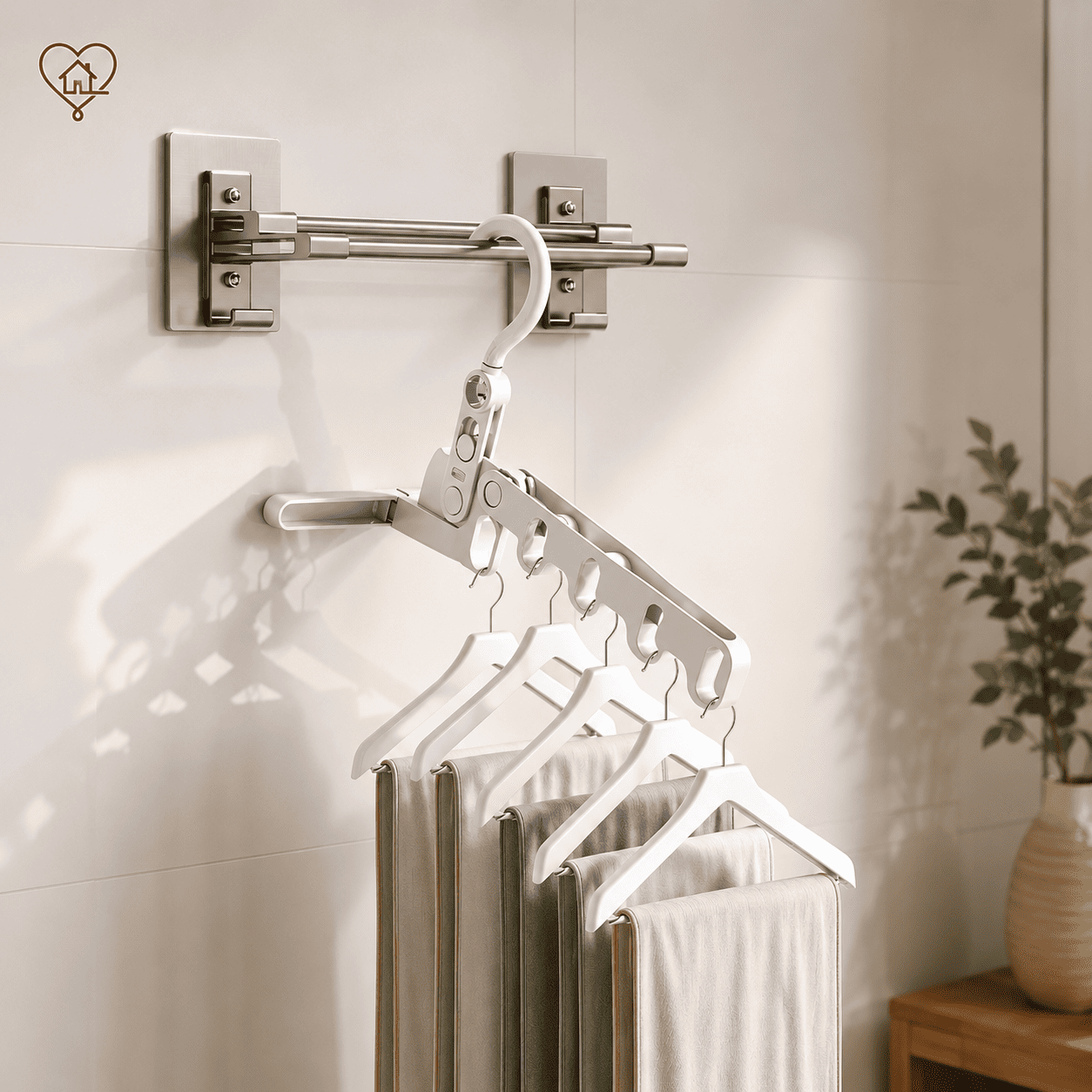 3x1 Tendedero plegable multifuncional portátil