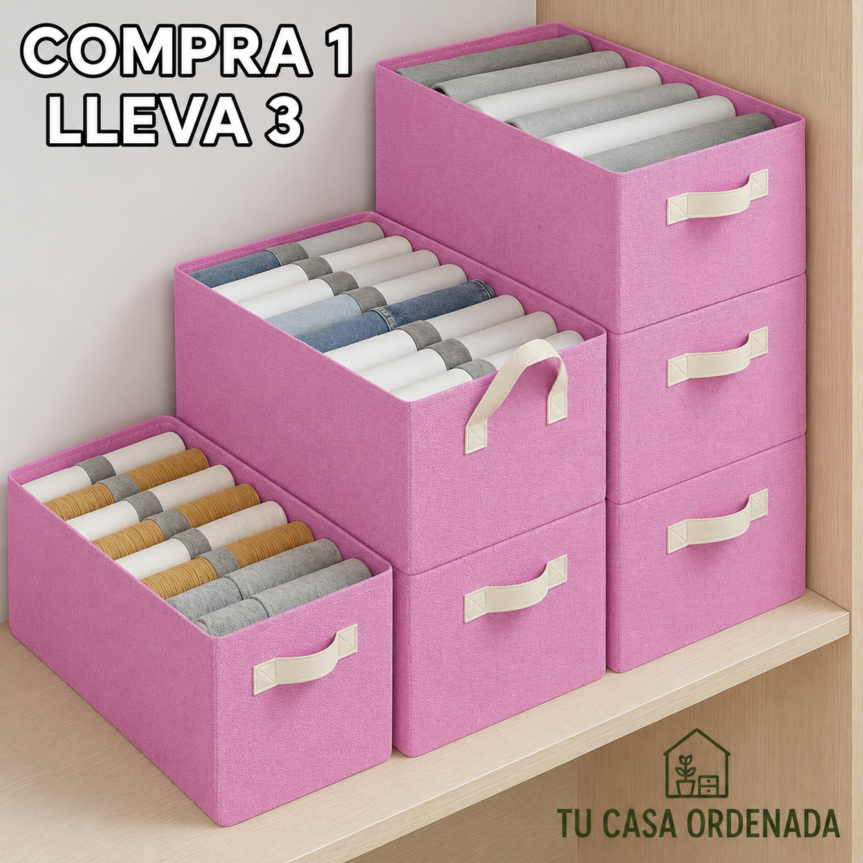 Organizadores de Ropa Plegables (Compra 1 y llévate 3)