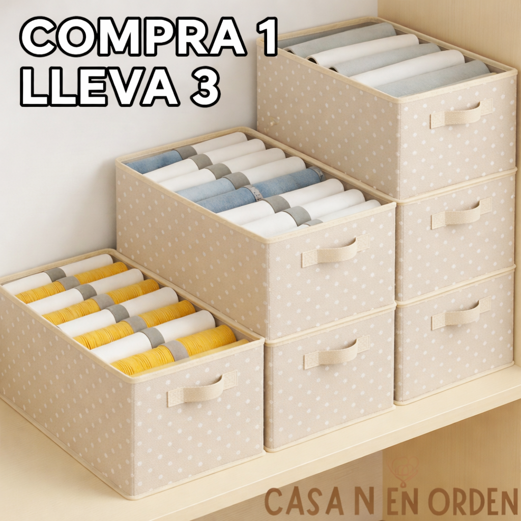 Organizadores de Ropa Plegables (Comprá 1 y lleváte 3)