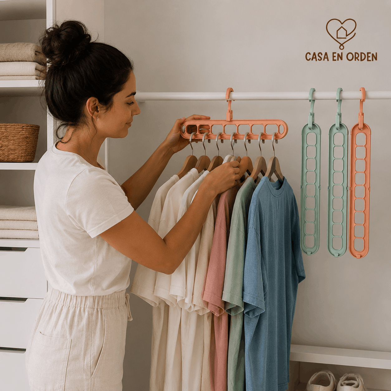 3x1! Perchas Multifuncionales Resistentes