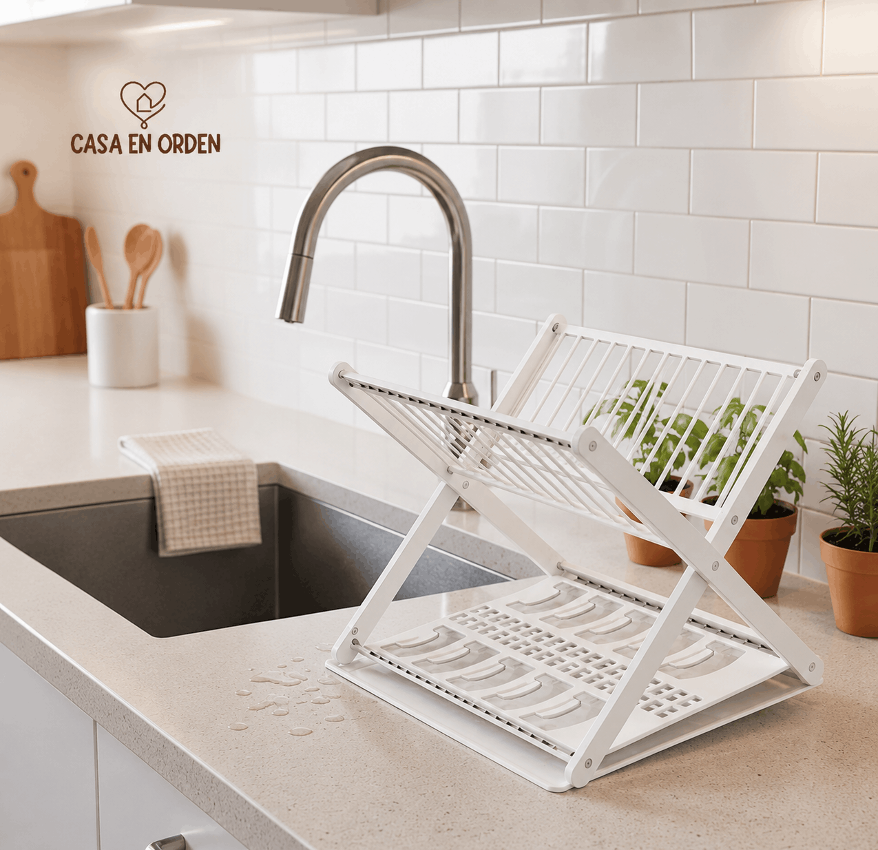 Escurridor de Platos Plegable