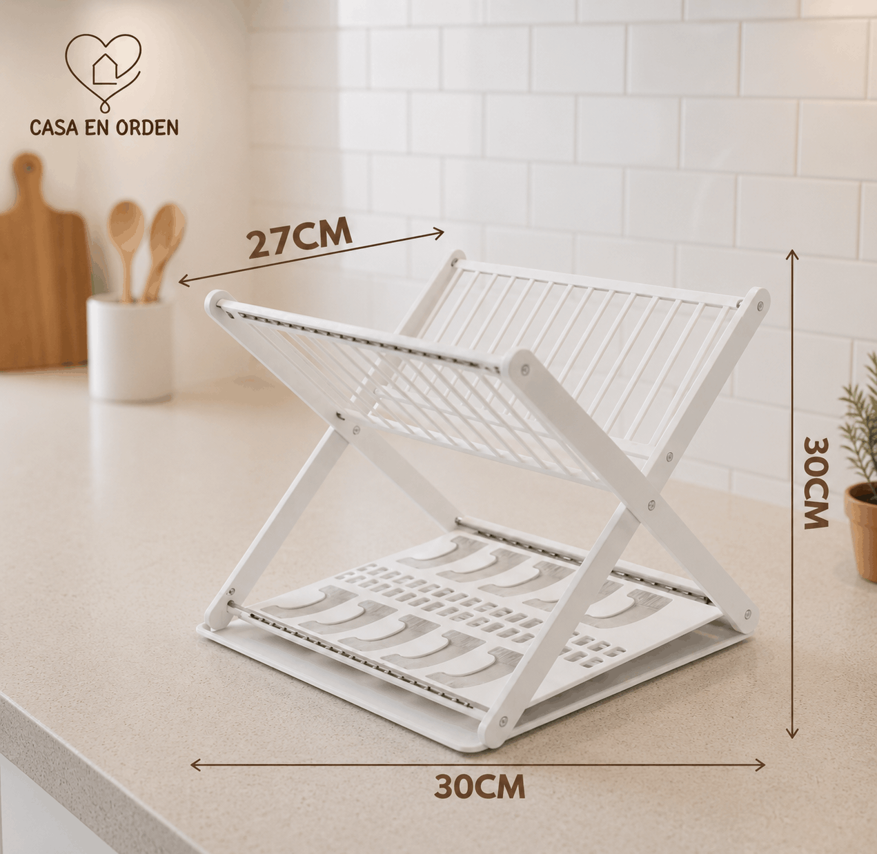 Escurridor de Platos Plegable