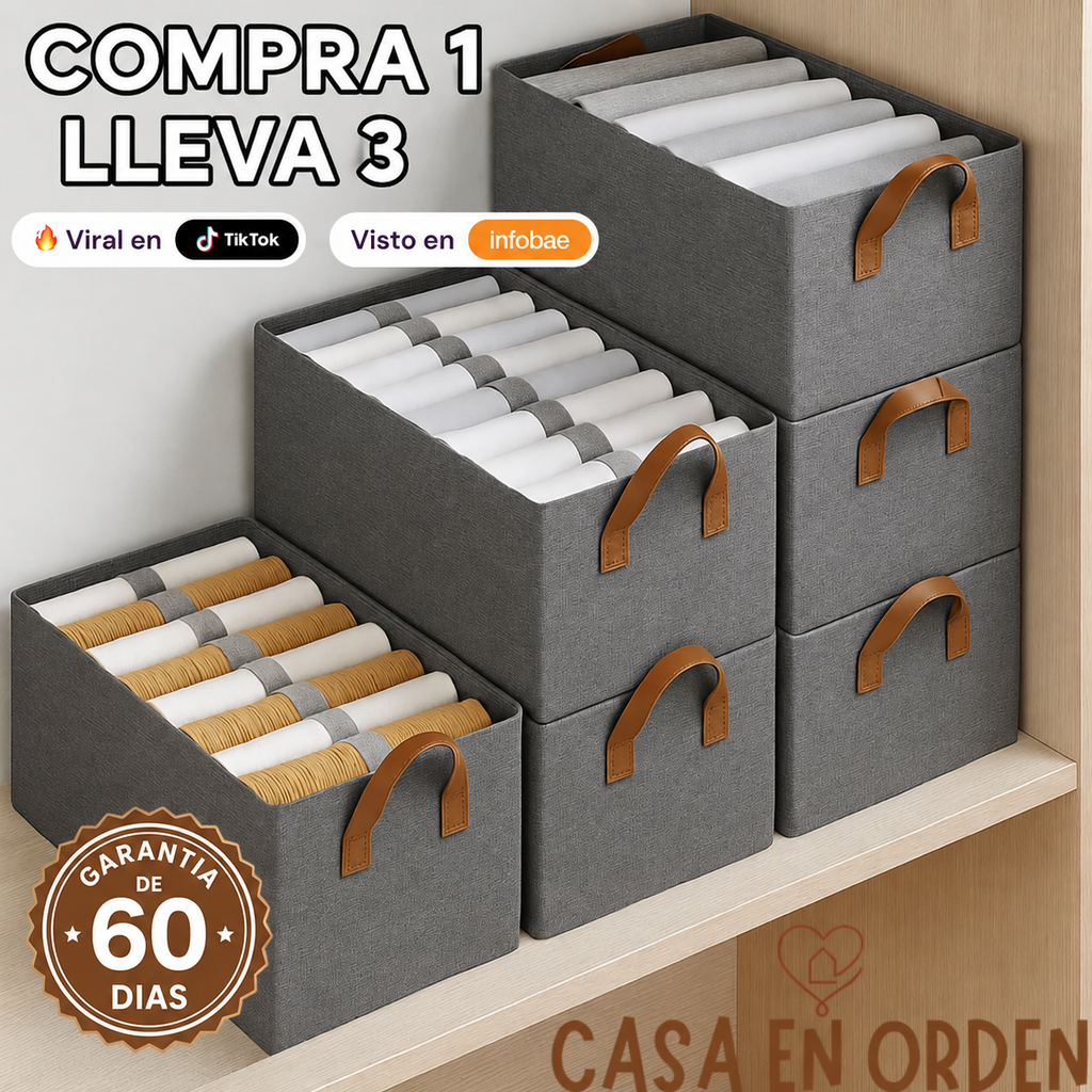 Organizadores de Ropa Plegables (Comprá 1 y lleváte 3)