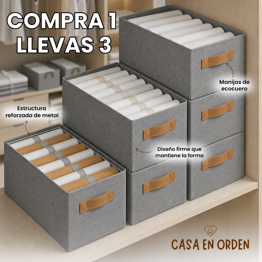 Organizadores de Ropa Plegable - Línea Premium (Compra 1 y Llévate 3)