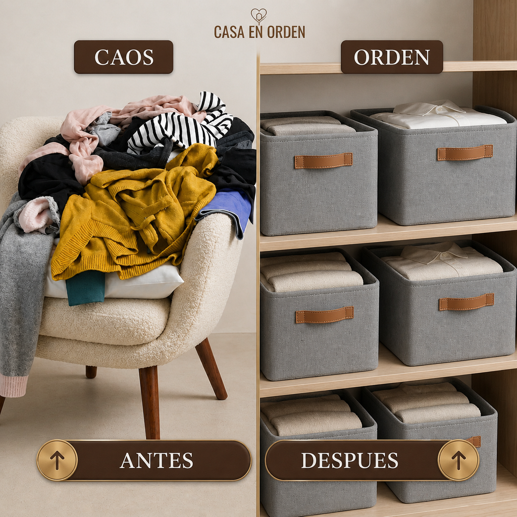 Organizadores de Ropa Plegable - Línea Premium (Compra 1 y Llévate 3)
