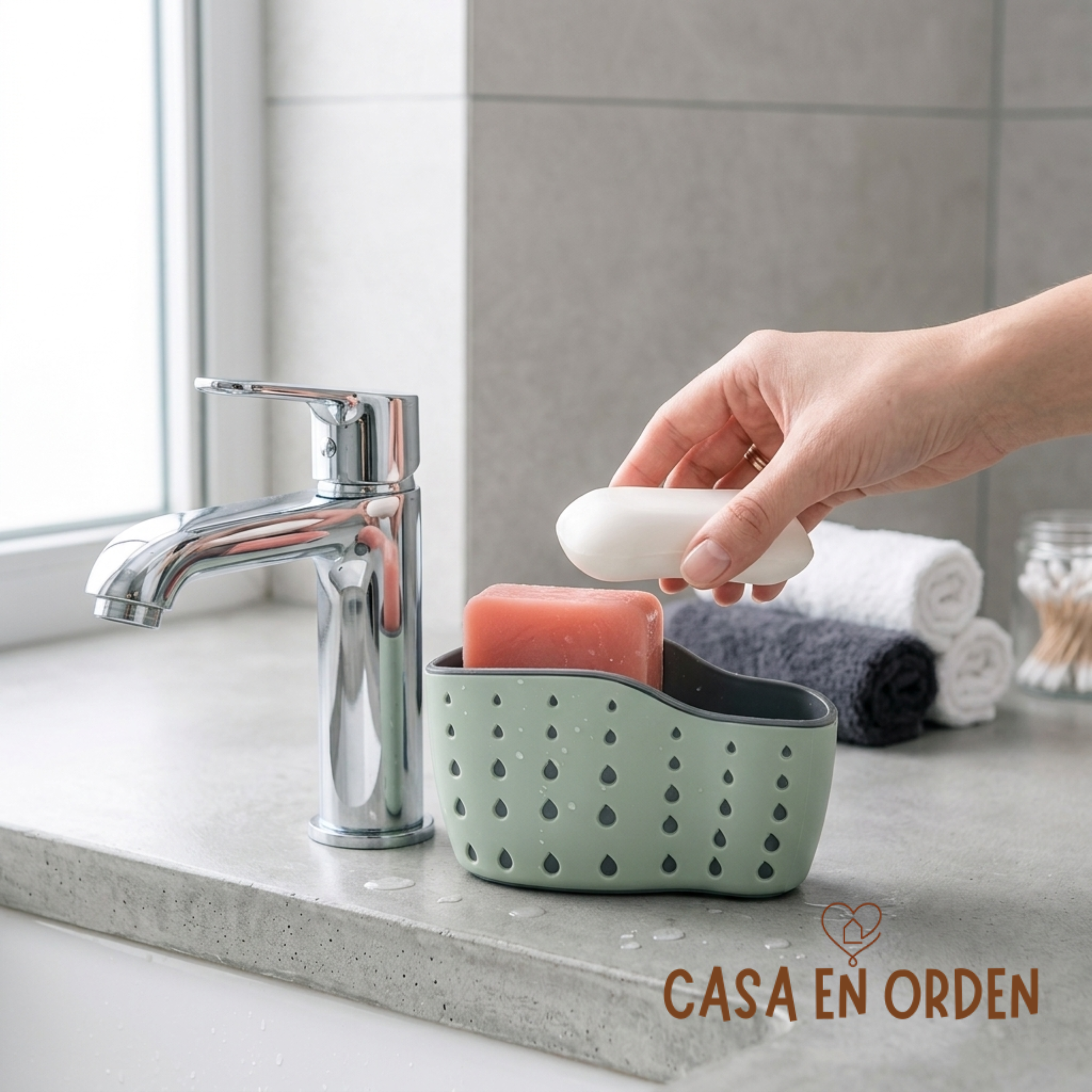 Jabonera drenante: sin agua, sin suciedad, más higiene