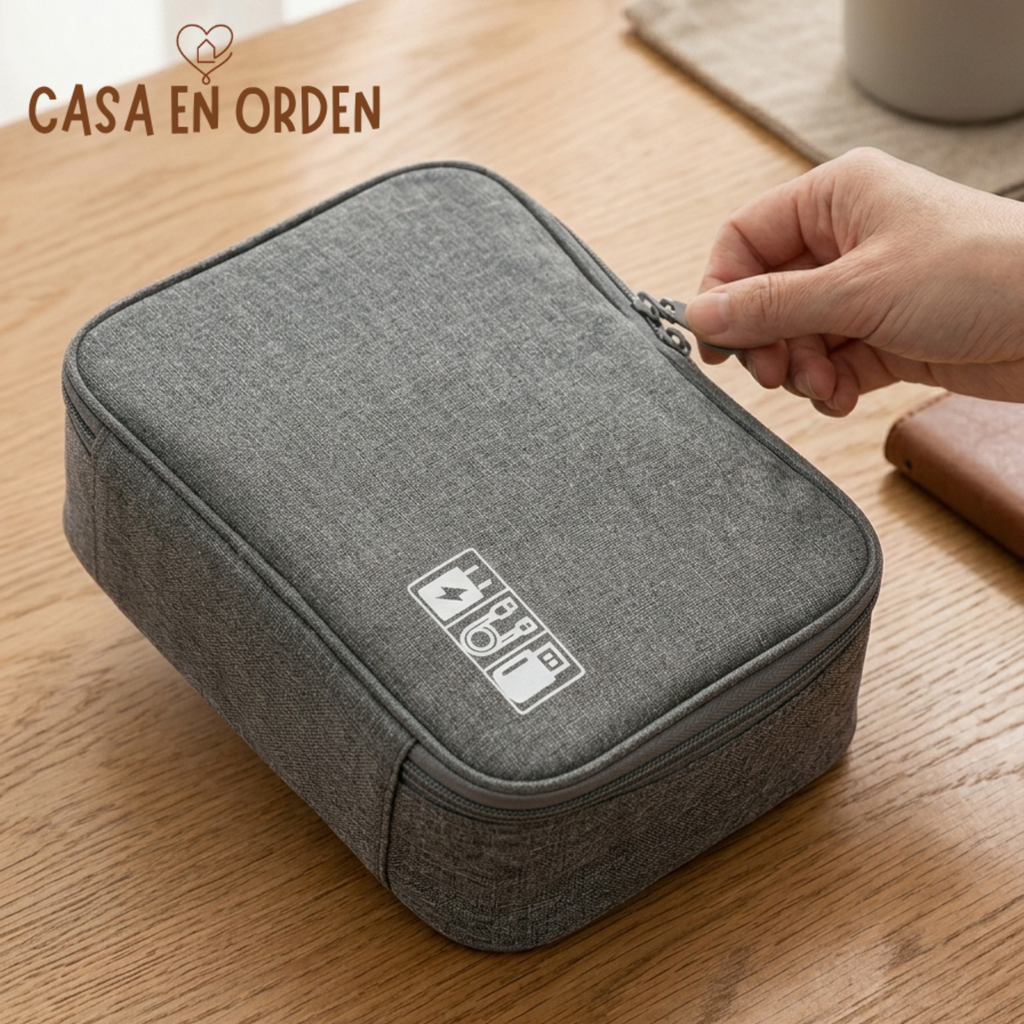 Bolso organizador de cables: todo en un solo lugar, sin enredos