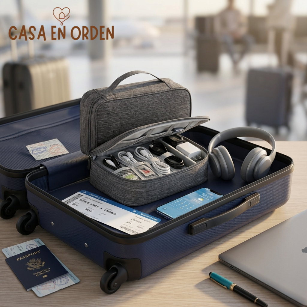Bolso organizador de cables: todo en un solo lugar, sin enredos