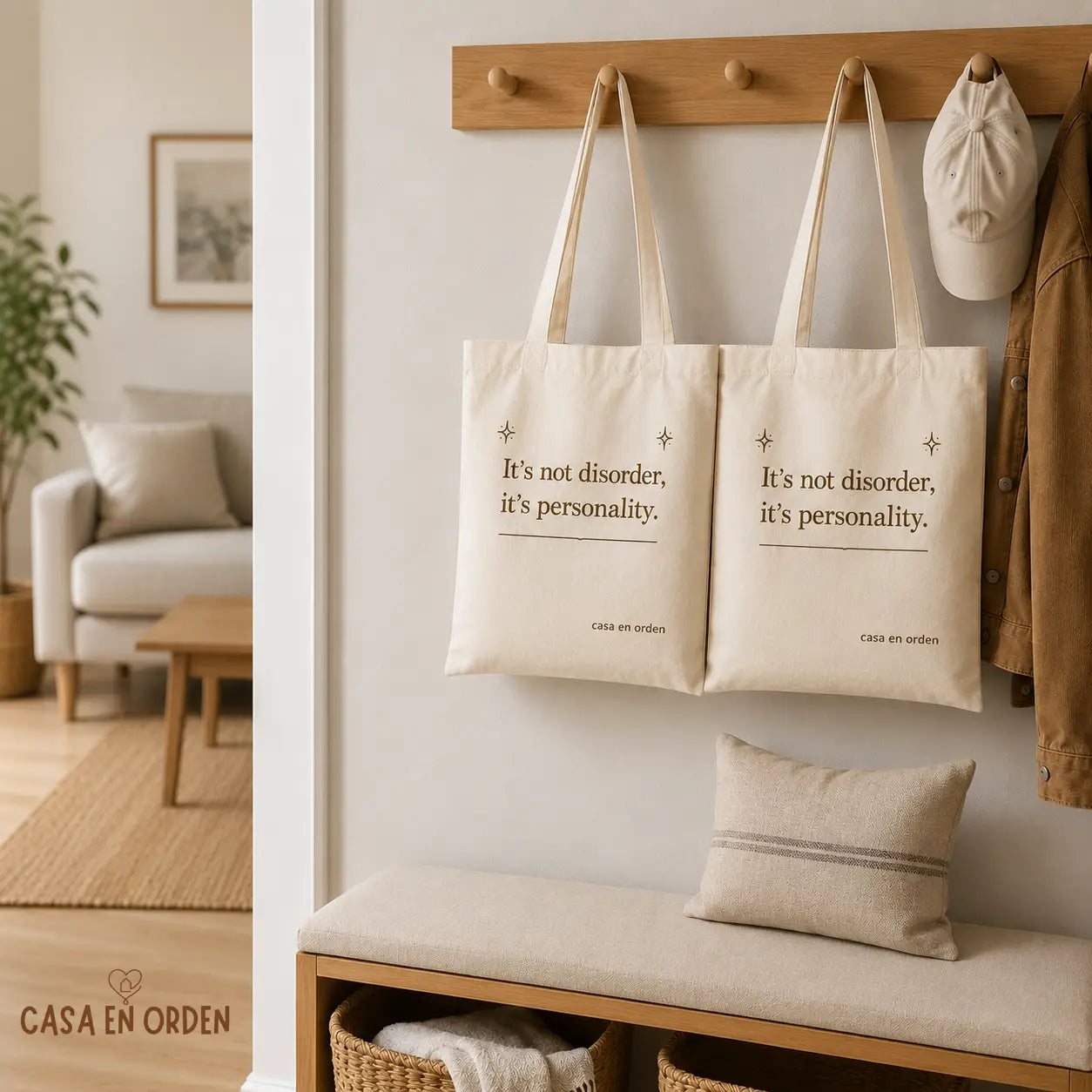 Bolsa de Tela "No es Desorden"