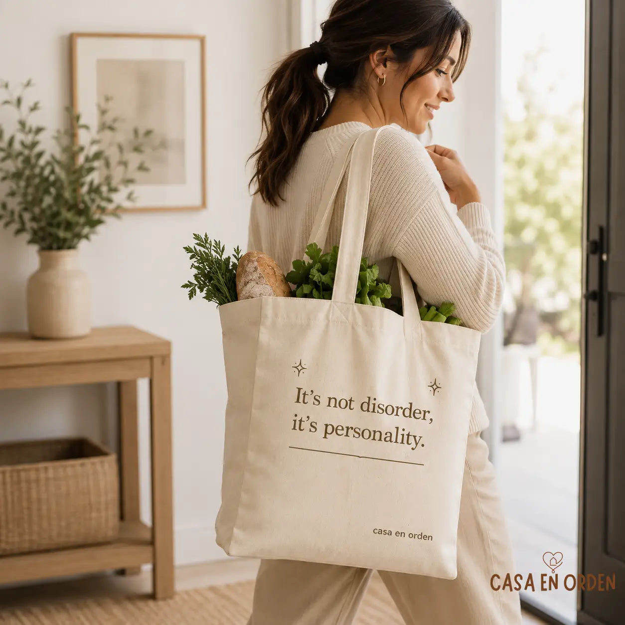 Bolsa de Tela "No es Desorden"