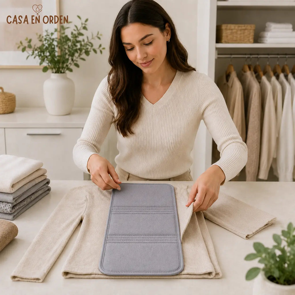 Tablas de Doblado y Guardado Indumentaria Casa En Orden x 10